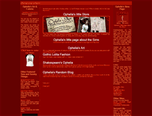 Tablet Screenshot of oph3lia.com